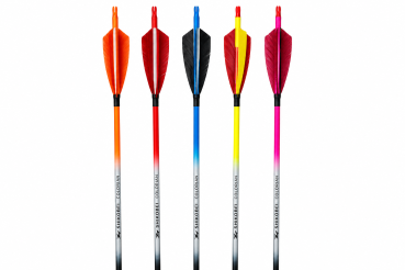 Preview: Fertigpfeile Shikobei Colorian Naturfedern 4.2mm